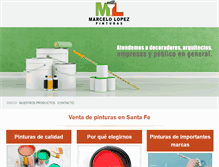 Tablet Screenshot of marcelolopezpintura.com